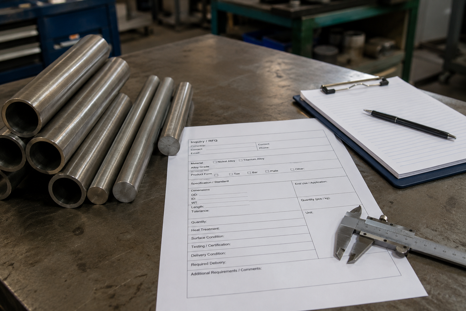 How suppliers confirm incomplete alloy material inquiries